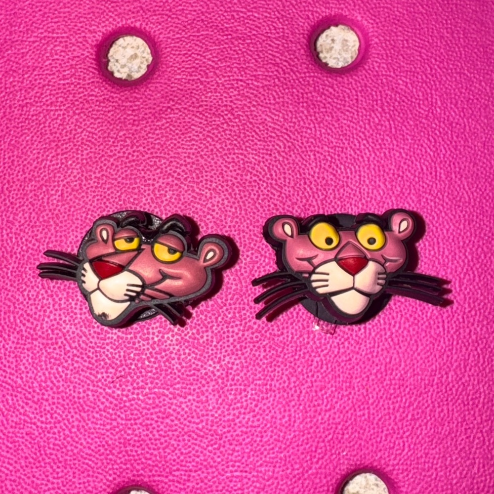 The Pink Panther Croc Charms